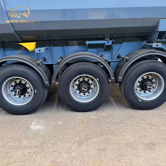 Semirremolque basculante trasero de 3 ejes fabricado en fábrica